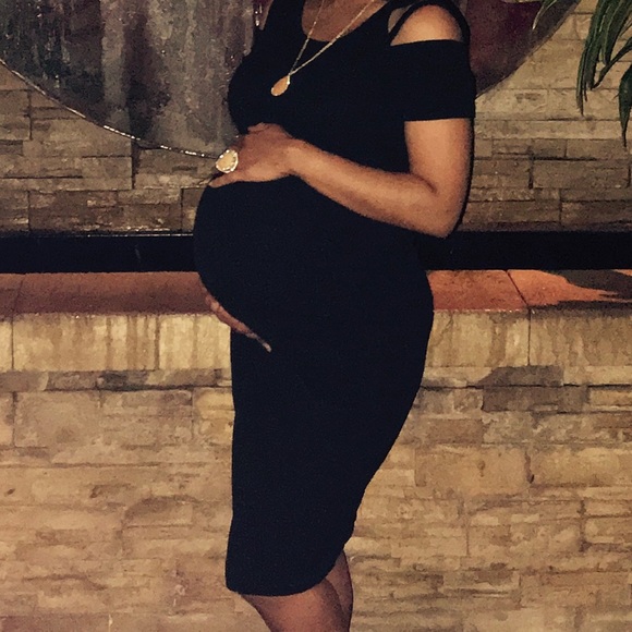 Motherhood Maternity Dresses & Skirts - Black Maternity Dress